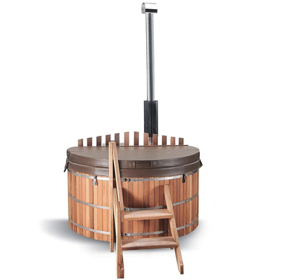 Outdoor Wood Burning Barrel Sauna Kit Bak Mandi Air Panas Uap Basah