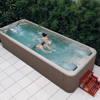 Freestanding Prefab SPA Pool Hot Tub Whirlpool Massage Outdoor Di Atas Kolam Tanah