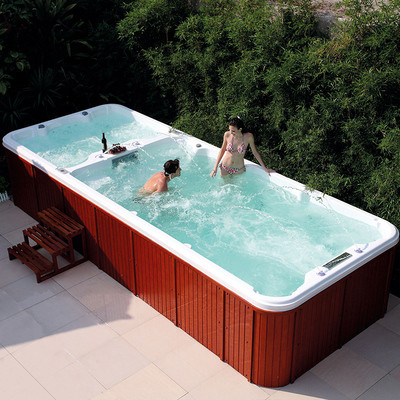 Freestanding Prefab SPA Pool Hot Tub Whirlpool Massage Outdoor Di Atas Kolam Tanah
