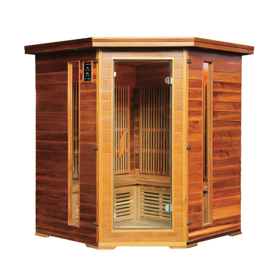 Kombinasi Batu Mewah Inframerah Dan Sauna Tradisional Led Star Lights Corner Salt Steam Room