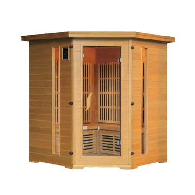 Kombinasi Batu Mewah Inframerah Dan Sauna Tradisional Led Star Lights Corner Salt Steam Room