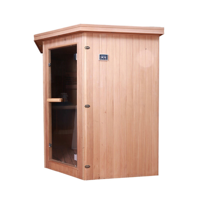 Kombinasi Batu Mewah Inframerah Dan Sauna Tradisional Led Star Lights Corner Salt Steam Room