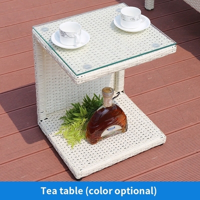 Outdoor Leisure Anyaman Sun Lounger Bed Rotan Chaise Lounge Chair Untuk Kolam Renang Pantai