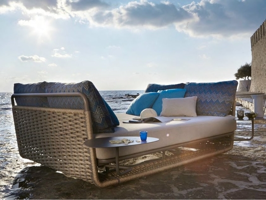 Leisure Outdoor Patio Furniture Pool Sun Loungers Tali Anyaman Daybed