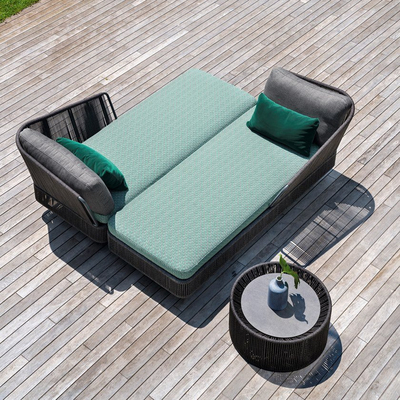 Patio Leisure Outdoor Chaise Lounge Daybed Kontrak Kualitas Baech Garden Lounger Chair