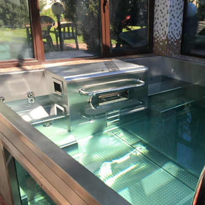 Taman Hidromassage Indah Bingkai Logam kolam renang inground modular Spa Berenang Mewah 12x24 Kolam Renang Inground