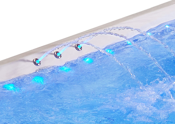 Hydrotherapy Fiberglass Hot Tub Di Atas Tanah Berenang Spa Kolam Renang Prefabrikasi