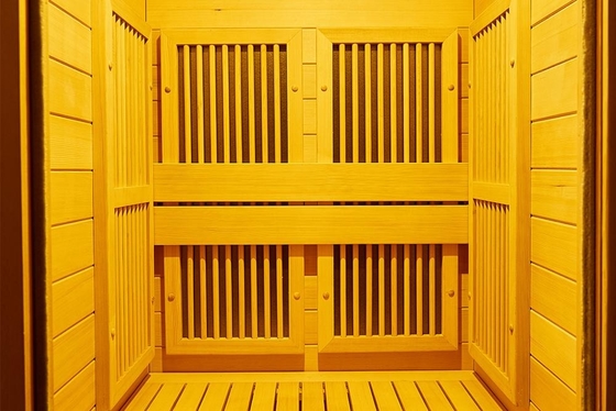 Panel Serat Karbon Ukuran Kecil Ruang Sauna Inframerah Jauh 1 Orang Sauna Tradisional