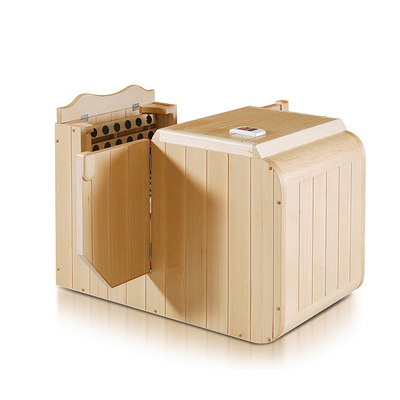 Hemlock Inframerah Setengah Tubuh Sauna 0.9kw 220V Ruang Sauna Portabel