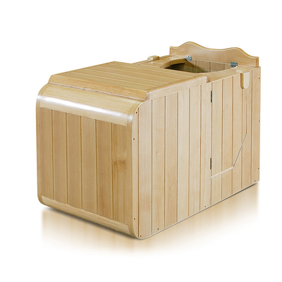 Hemlock Inframerah Setengah Tubuh Sauna 0.9kw 220V Ruang Sauna Portabel