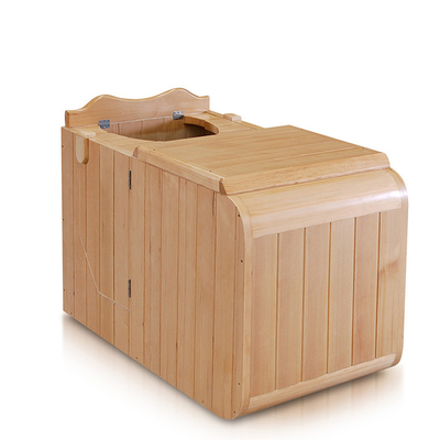 Hemlock Inframerah Setengah Tubuh Sauna 0.9kw 220V Ruang Sauna Portabel