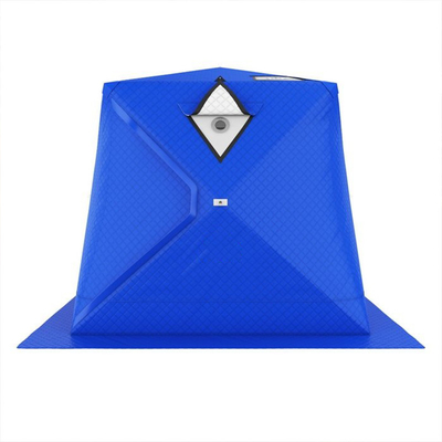 Tenda Biru Sauna Luar Ruangan Nilon Portabel Dengan Produk Berkemah Windows Besar
