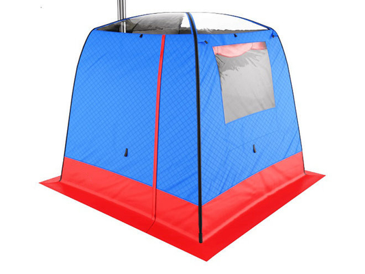Tenda Sauna Berkemah Luar Ruangan Dengan Jendela Besar Dan Atap Transparan