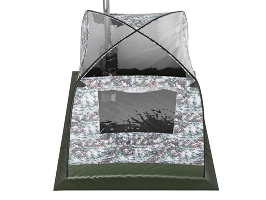 Tenda Sauna Berkemah Luar Ruangan Dengan Jendela Besar Dan Atap Transparan
