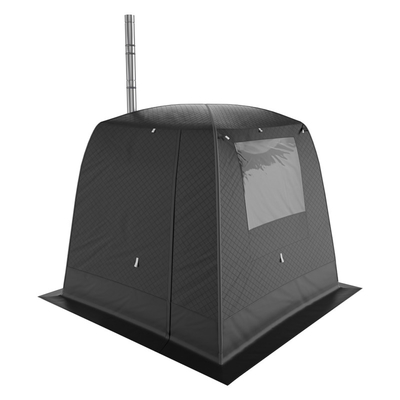 Tenda Sauna Luar Ruangan Portabel dengan Tenda Musim Dingin Jendela Besar Perlengkapan Berkemah