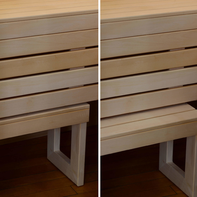 2 Orang Kayu Sauna Dalam Ruangan Solid Nordic Spruce Steam 6kw