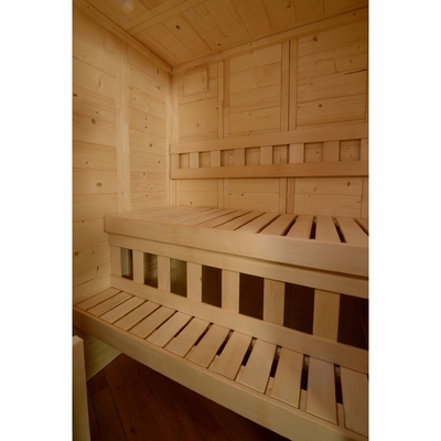 Ruang Sauna Kering Tradisional 6kw ETL 2 Orang Ruang Sauna Uap Spruce Nordic