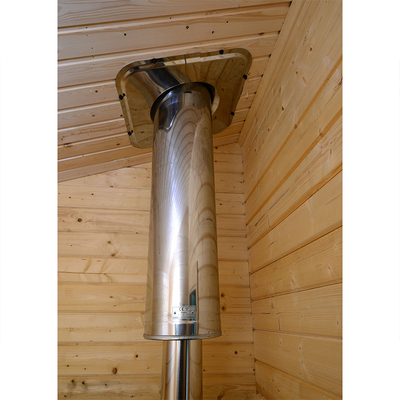 Outdoor Nordic Spruce Kayu 6 Orang Inframerah Jauh Sauna Cabin Tradisional