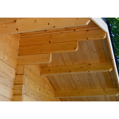 Outdoor Nordic Spruce Kayu 6 Orang Inframerah Jauh Sauna Cabin Tradisional