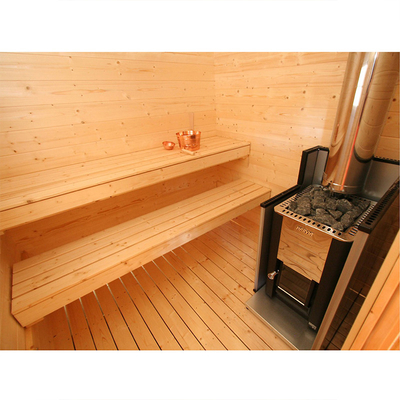 Kabin Sauna Uap Kayu 4-6 Orang Tradisional Nordic Spruce Outdoor