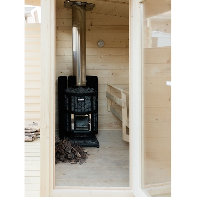 Kabin Sauna Inframerah Jauh Kayu 6 Orang Nordic Spruce Outdoor
